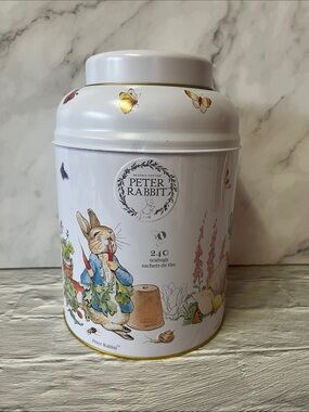 Beatrix Potter Peter Rabbit English Breakfast Tea Canister Tin Empty